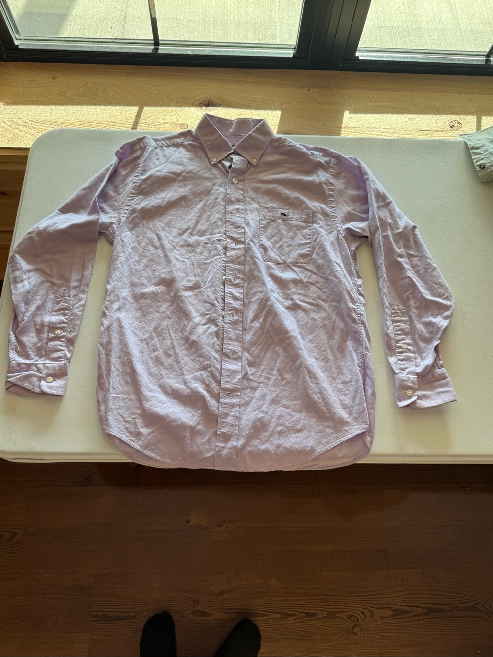 Vineyard Vines Light Lavender Button-Down Dress Shirt